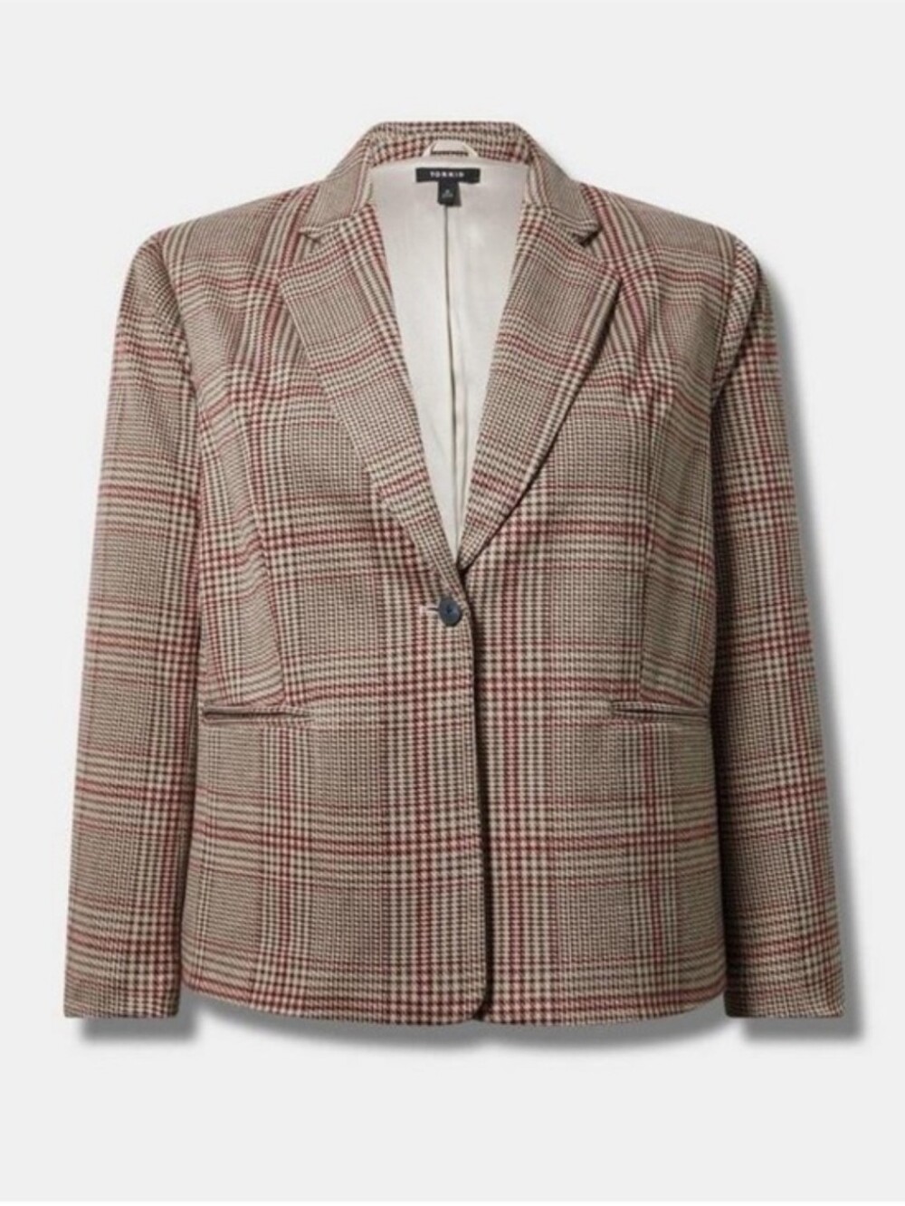Torrid 6X Jacquard Doubleknit Meanswear Blazer